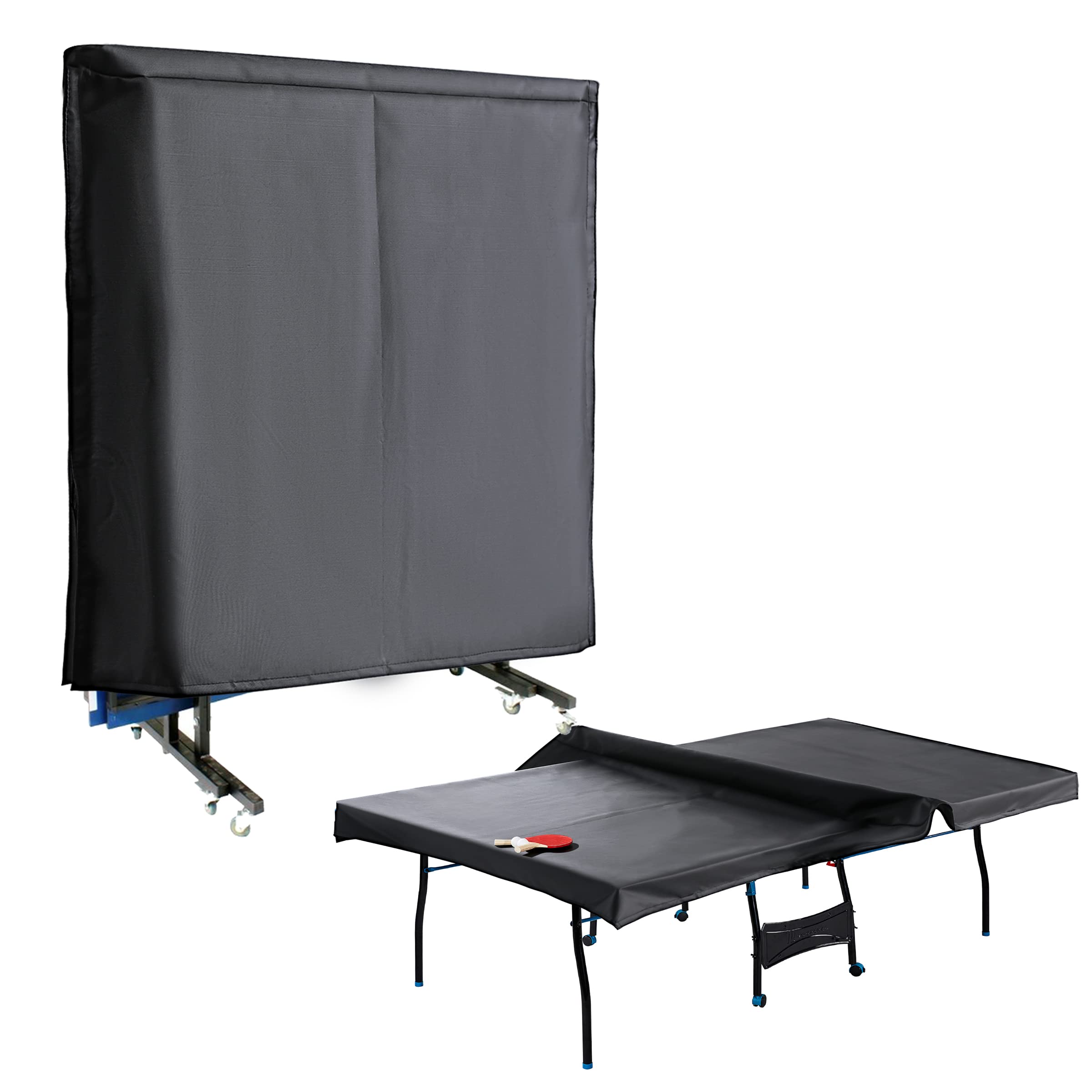 Premium Ping Pong Table Cover - Waterproof & UV-Resistant for Indoor/Outdoor Use - Fits Folding & Flat Tennis Tables - Perfect for Backyard, Garage or Club Protection