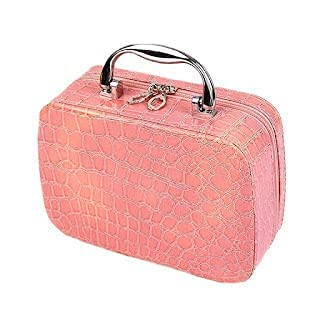 Vichip Cosmetic Jewelry Organizer Box with Mirror - Perfect for Makeup & Travel