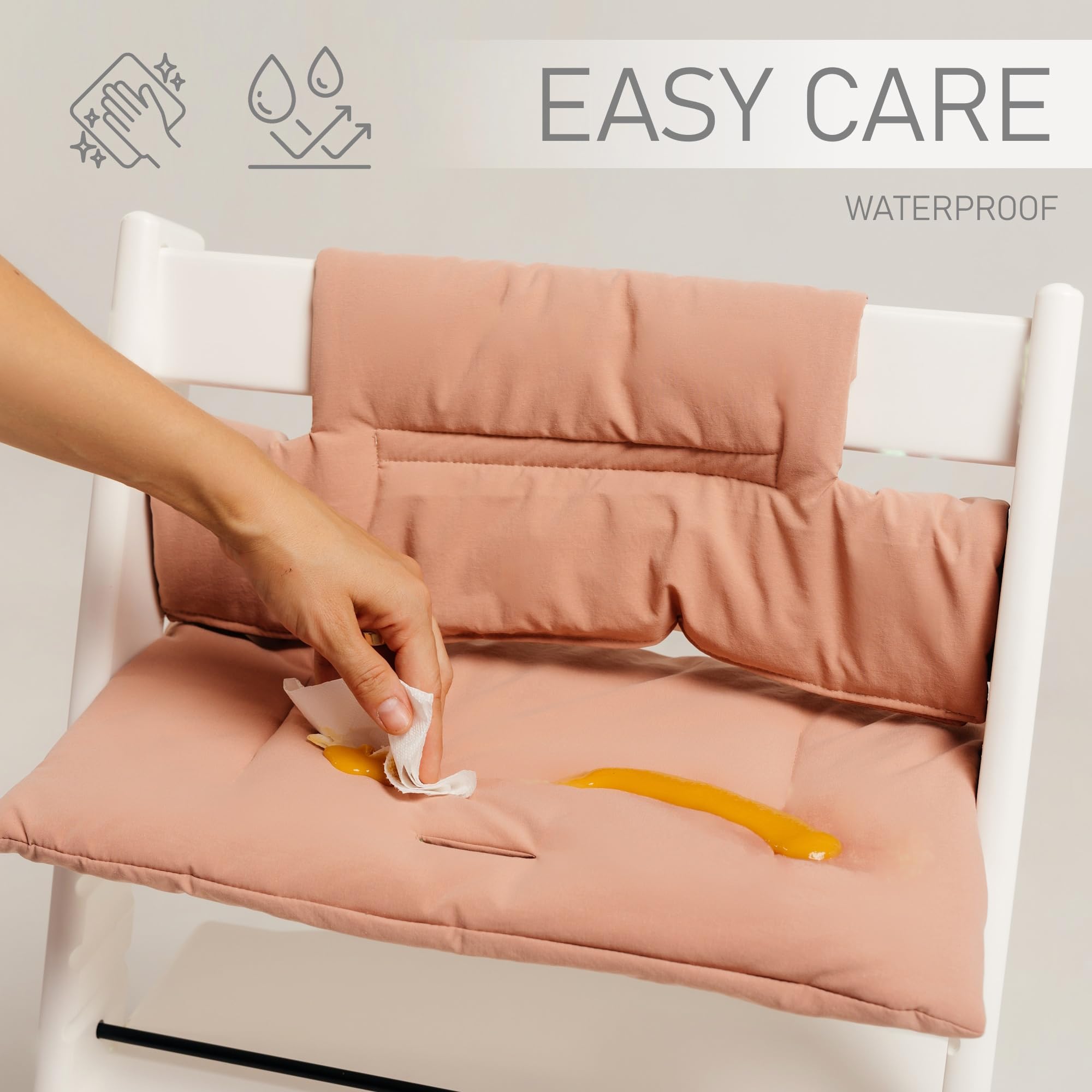 Stokke Tripp Trapp Cushion - Waterproof High Chair Seat for Babies - Easy Clean & Install - Home & Nursery Use
