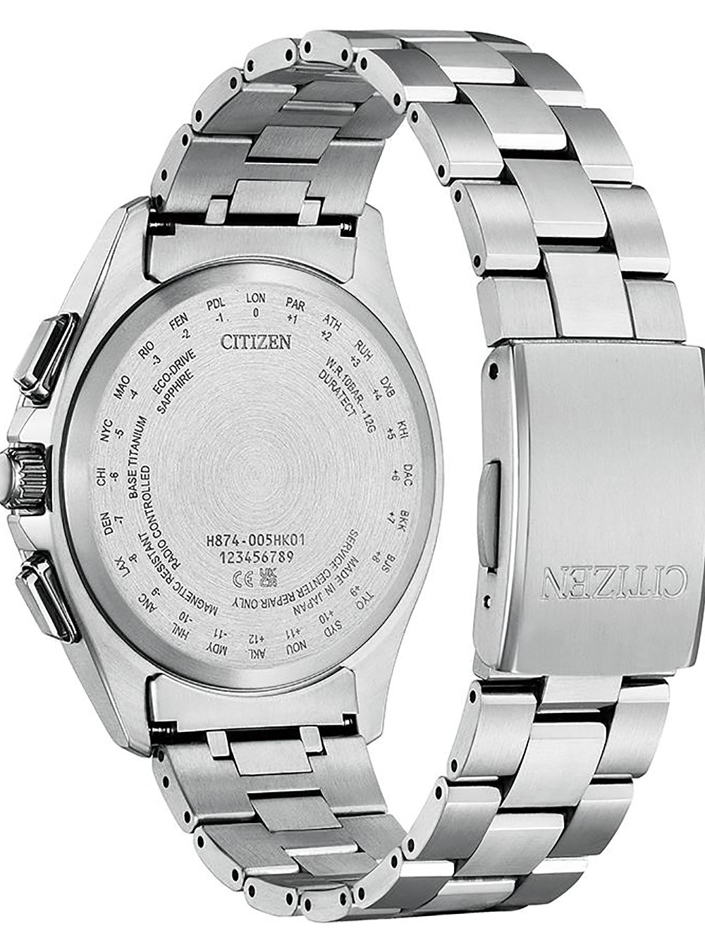 CITIZEN ATTESA BY1001-66E Men's Solar-Powered Watch - Japanese-Made JDM Chronograph for Business & Outdoor Activities