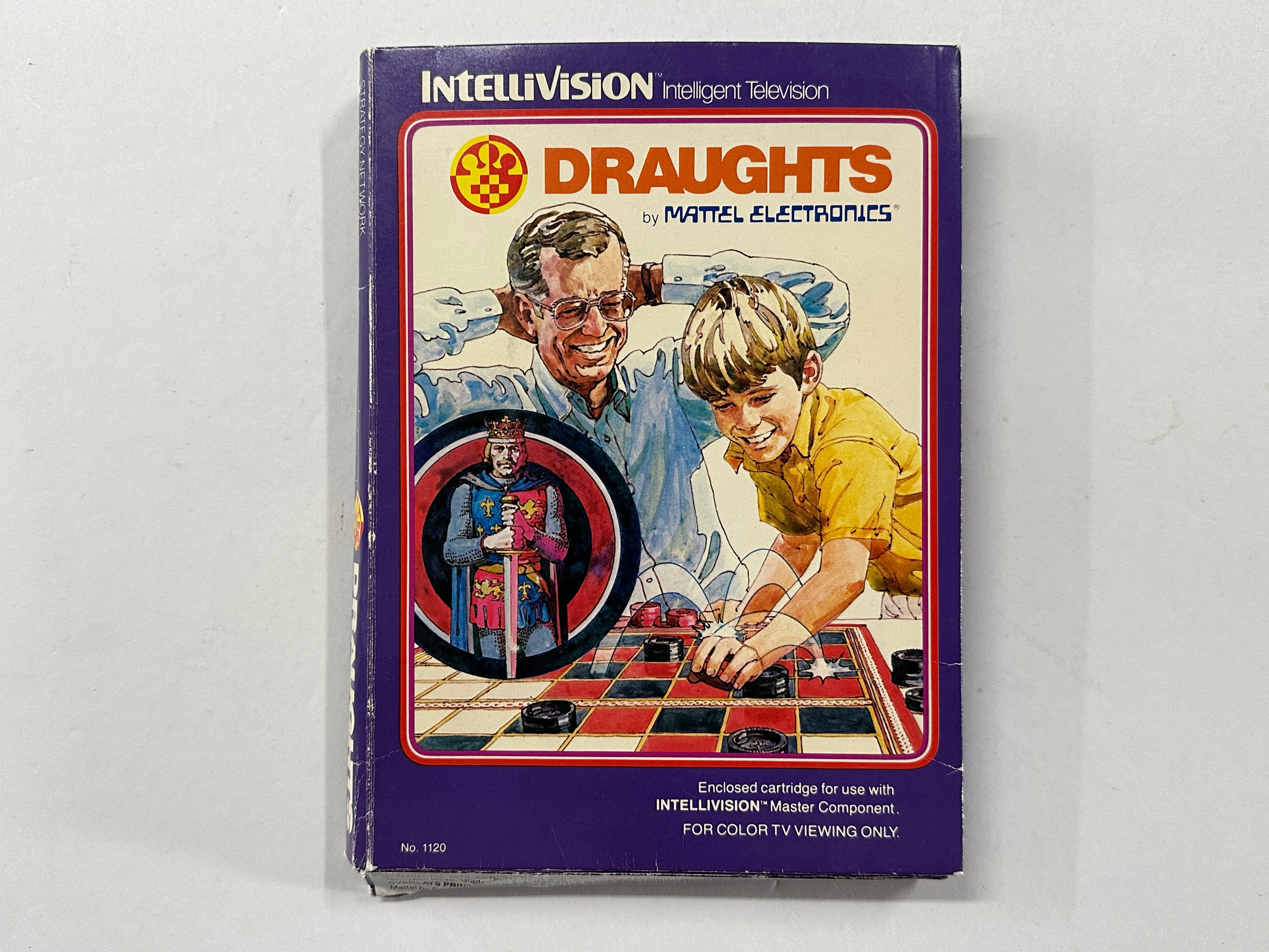 Draughts Intellivision Complete In Box - Vintage Board Game for Collectors & Strategy Lovers - Perfect for Game Nights & Retro Gaming Enthusiasts