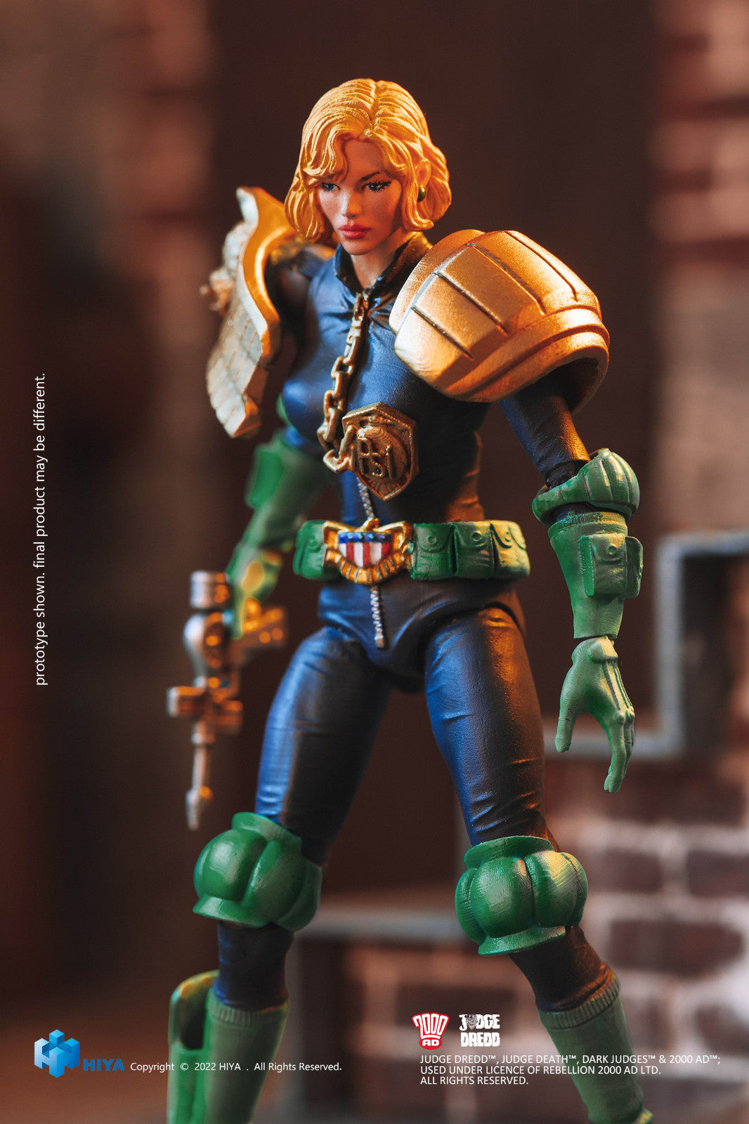 1/18 Scale HIYA 4-Inch Action Figure - Exquisite Mini Series Judge Dredd & Judge Anderson Collectible Toys for Display & Role Play | Perfect for Comic Fans & Collectors