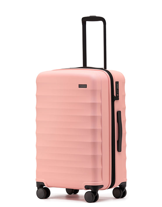 Tosca Interstellar 2.0 26-Inch Medium Spinner Suitcase - Lightweight Expandable Carry-On Luggage with 360° Wheels, Peach Pink - Perfect for Business Travel & Weekend Getaways