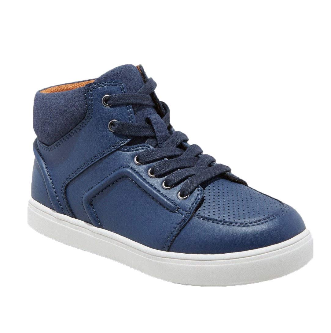 Cat & Jack Boys' Marco High Top Sneakers - Navy - Stylish & Comfortable for School & Play