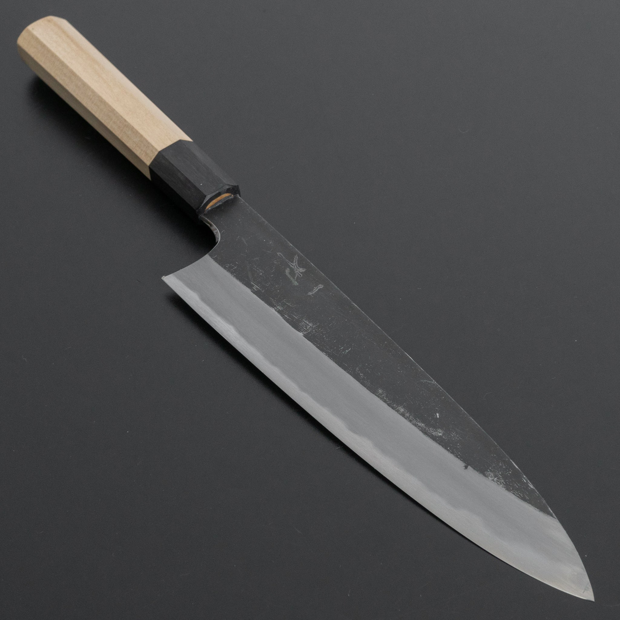 Hitohira Togashi White #2 Kurouchi Gyuto 210mm Japanese Chef Knife with Ho Wood Handle - Professional Kitchen Knife for Slicing, Dicing & Meat Cutting