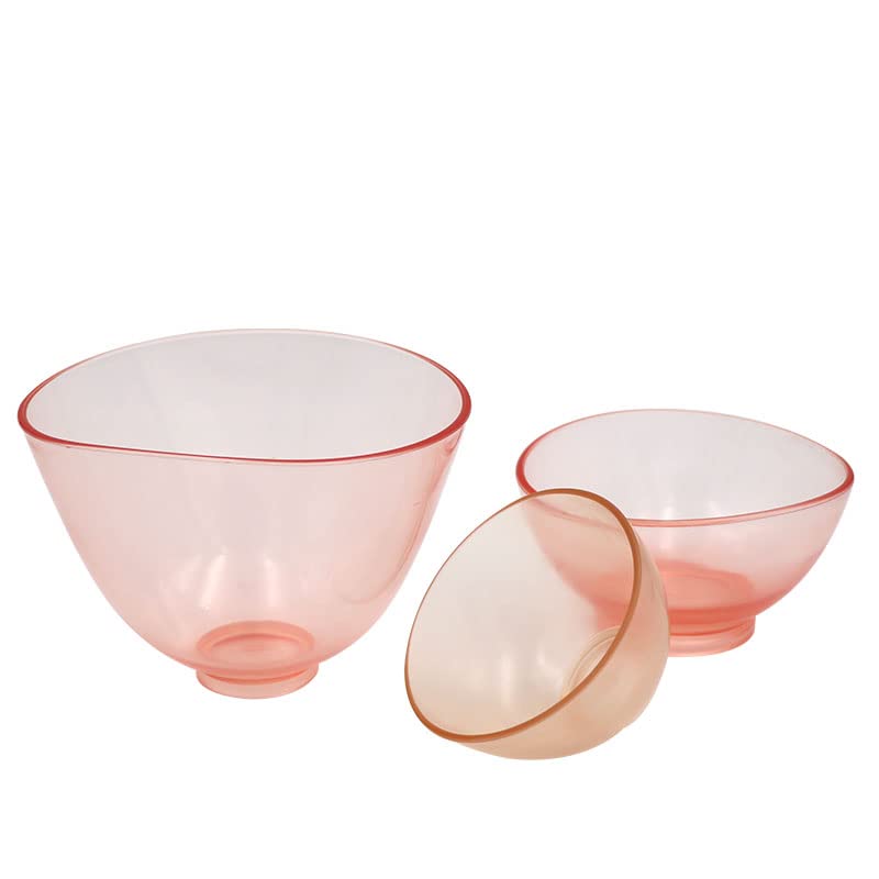 1pc Dental Lab Silicone Rubber Mixing Bowl Cup - Transparent Small/Medium/Large Size for Oral Hygiene & Teeth Whitening Tools (Pink-S) - Perfect for Dentists, Hygienists & DIY Teeth Whitening at Home