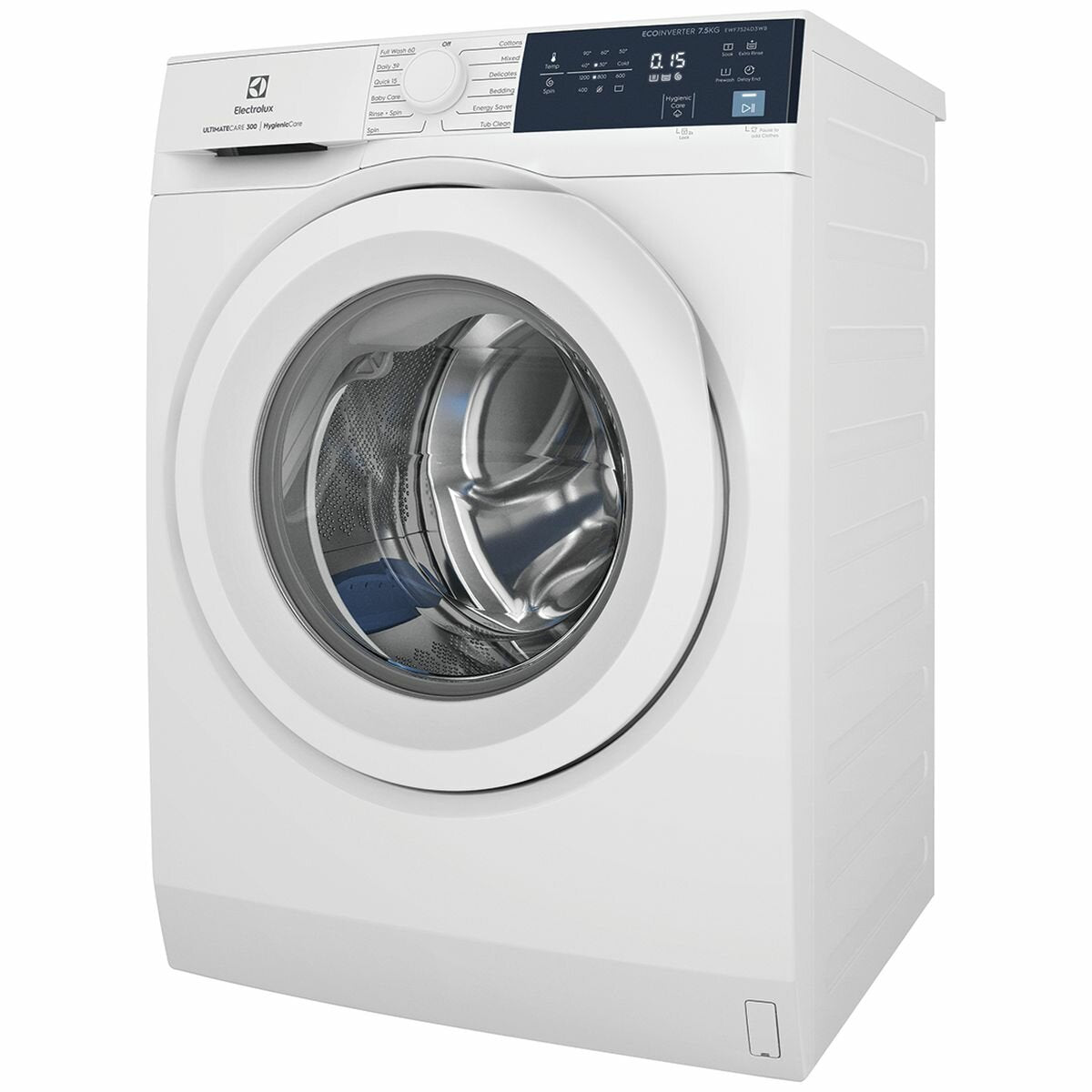 Electrolux EWF7524D3WB 7.5kg Front Load Washing Machine - Energy Efficient, Quiet Operation for Apartments & Small Homes