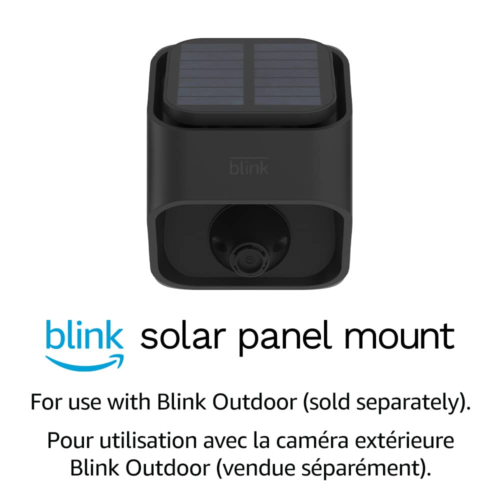 Solar Panel Mount for Blink Outdoor Camera (3rd Gen) - Weatherproof Black Accessory | Extend Battery Life for Home Security & Surveillance | Perfect for Outdoor Use in Sunlight