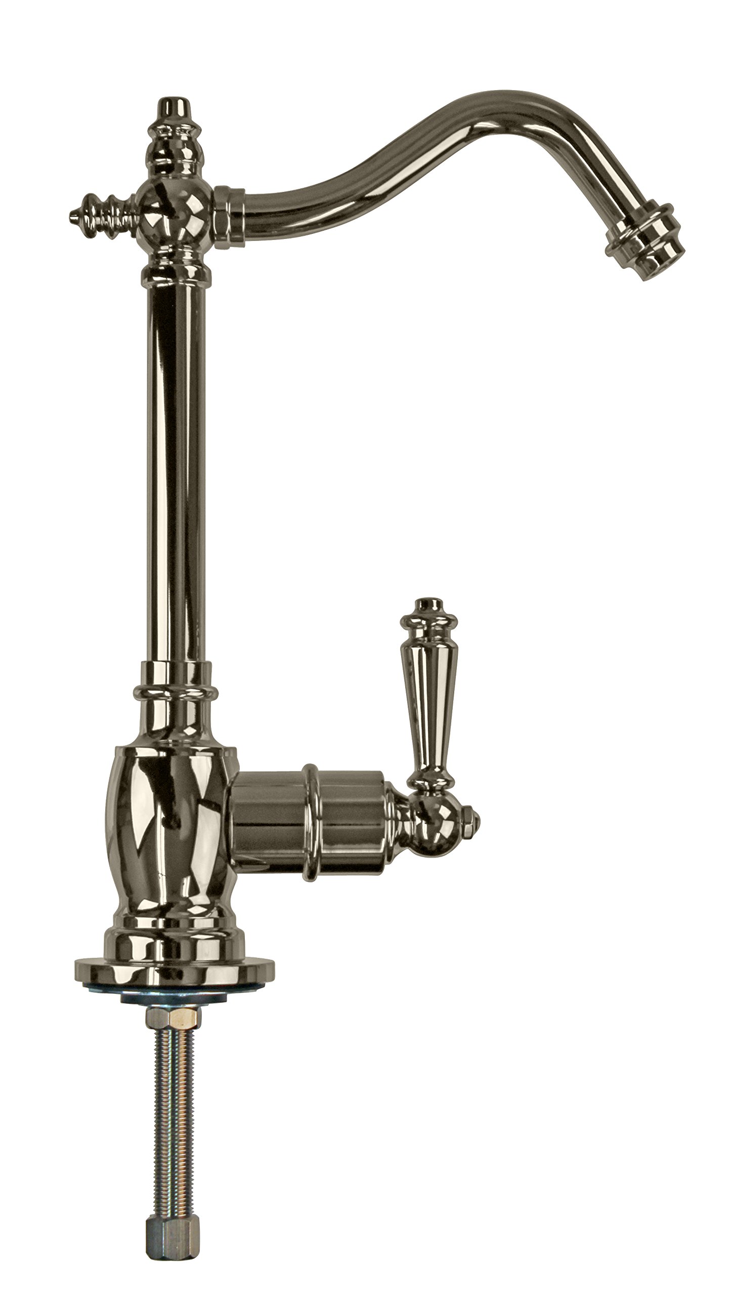 Westbrass D2035-NL-05 9 Inch Victorian Style Single Lever Cold Water Dispenser Faucet in Polished Nickel Finish - Perfect for Kitchen Sink, Bar, or Office Water Cooler Installation
