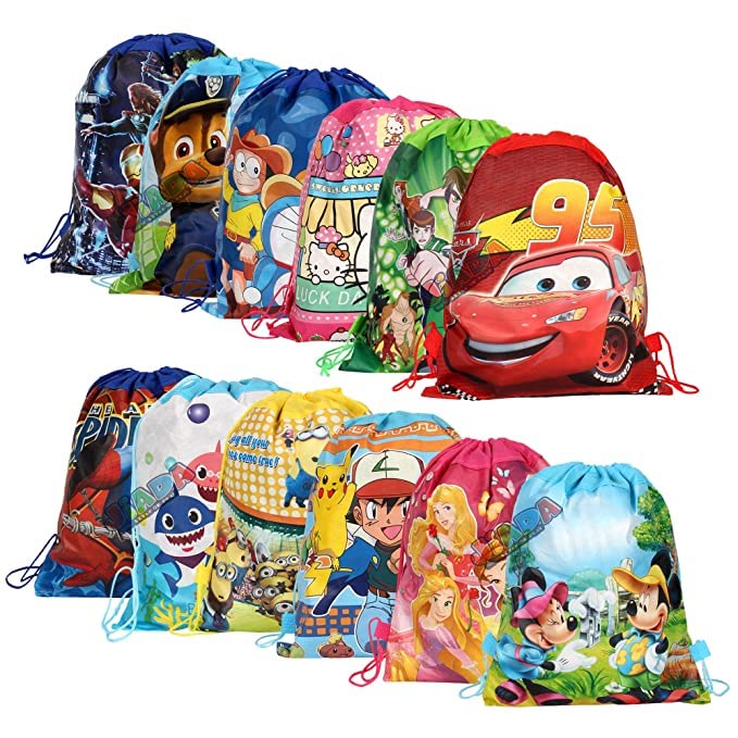 Royal Birthday Party Favors for Kids - 6 Pack Premium Haversack Bags - Perfect for Birthday Return Gifts, School Events & Party Giveaways