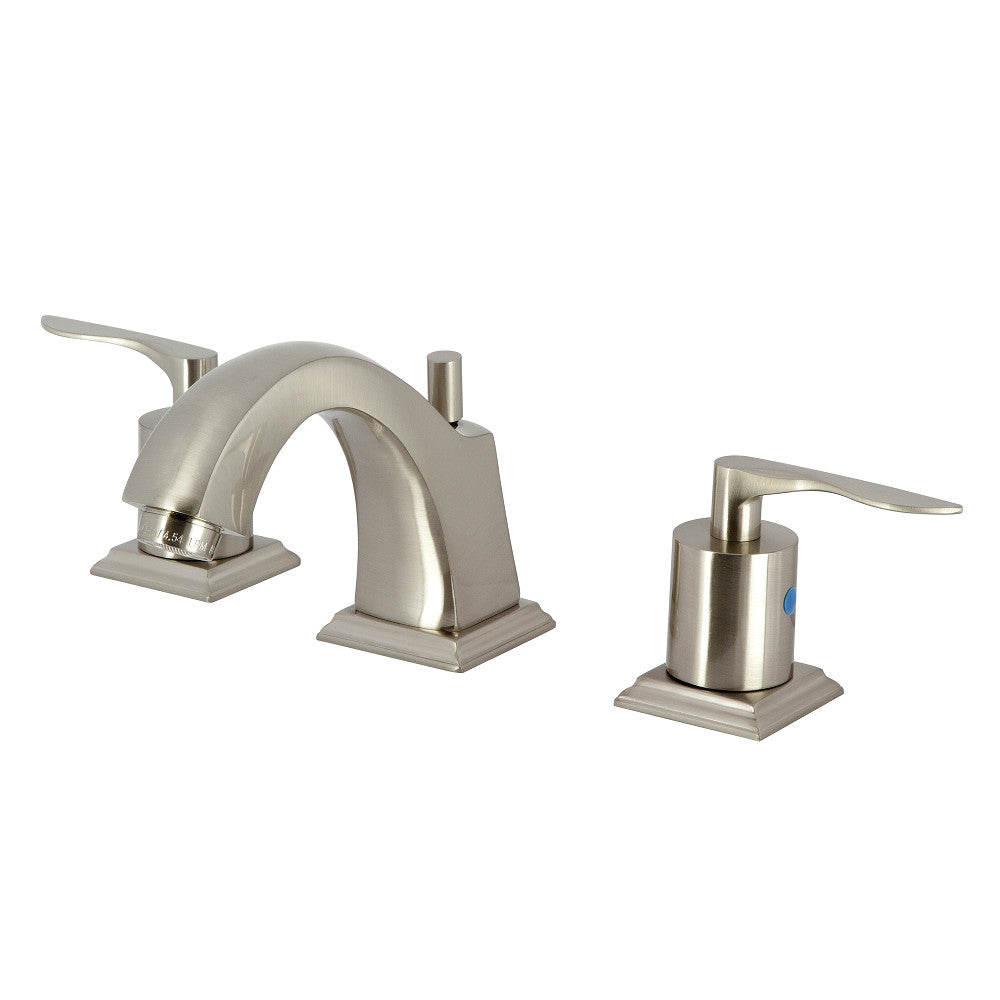 Kingston Brass FSC4688SVL Serena Widespread Bathroom Faucet with Pop-Up Drain - Elegant Chrome Finish for Modern Vanities, Perfect for Master Bathroom Renovation & Powder Room Upgrade