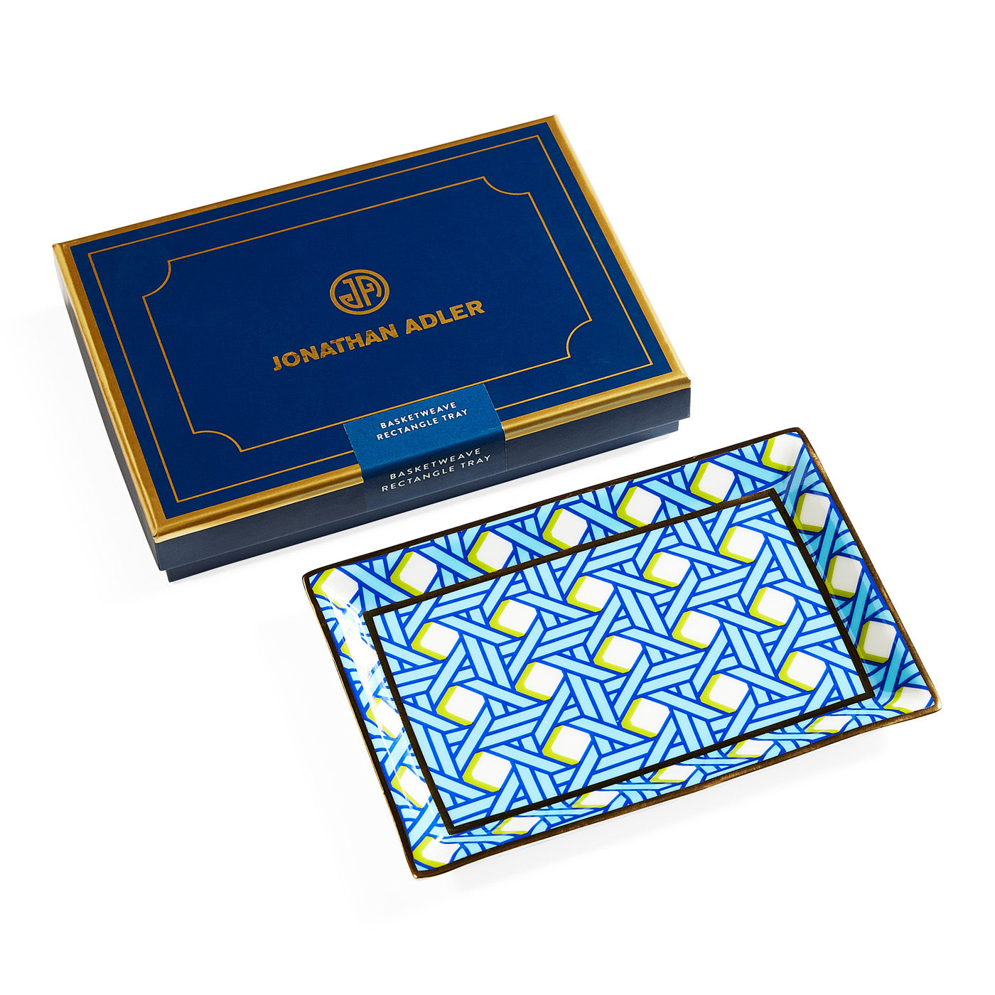 Stylish Basketweave Rectangle Tray - Decorative Serving Tray for Dining, Coffee Table Centerpiece, Bathroom Organizer | Perfect for Entertaining, Home Decor & Gift Giving