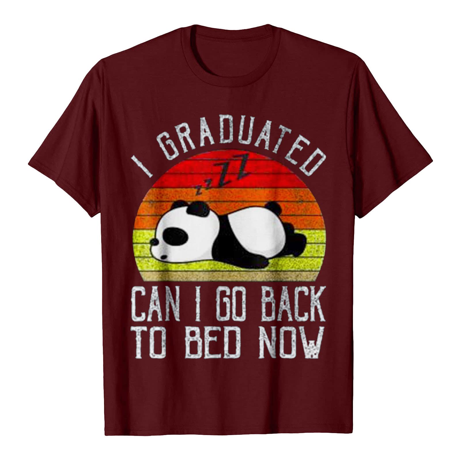 Funny Graduation T-Shirt - 'I Graduated Can I Go Back to Bed Now' Cute Graduation Gift for Boys & Girls | Perfect for Graduation Parties, School Events & Sleepy Grads