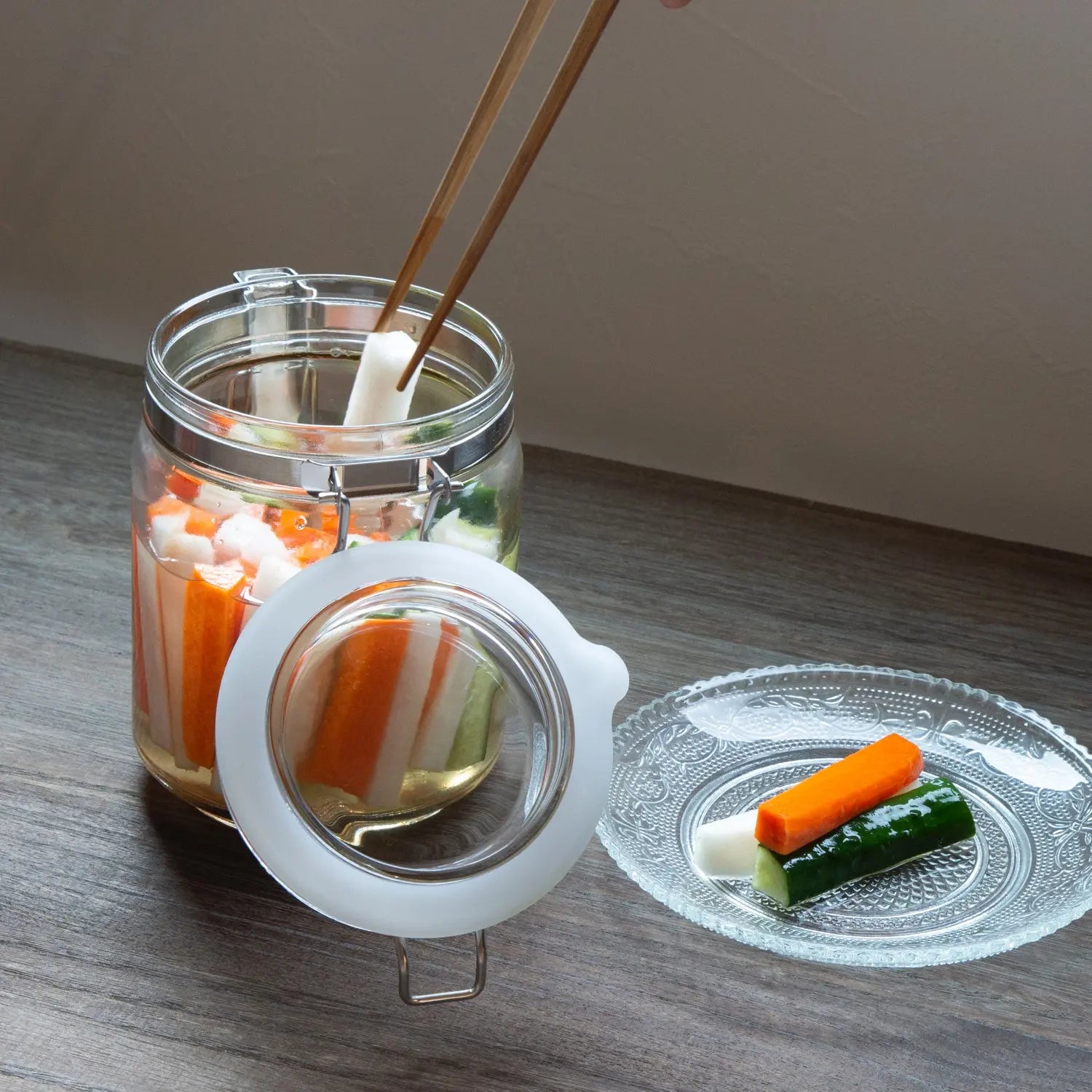 Premium Ishizuka Glass Soda Glass Airtight Storage Jar - BPA-Free, Antibacterial, Leak-Proof Food Container for Kitchen Pantry Organization, Meal Prep & Herb Storage
