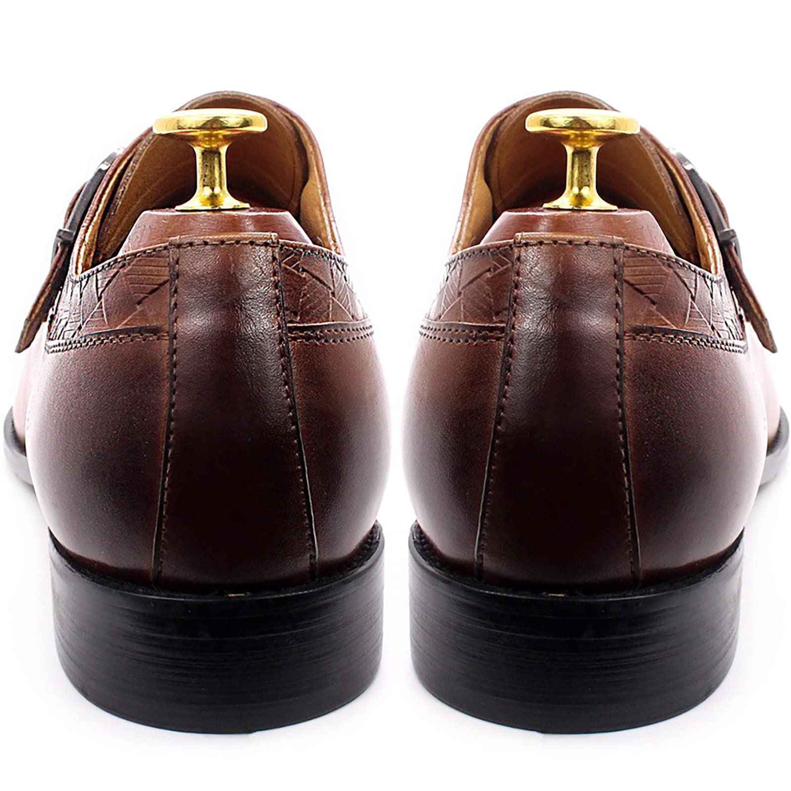 Men's Genuine Leather Loafers - Comfortable Slip-On Monk Dress Shoes for Wedding, Office & Business | Classic Oxford Style | Black Size 47 | Perfect for Formal Events, Business Meetings & Smart Casual Occasions