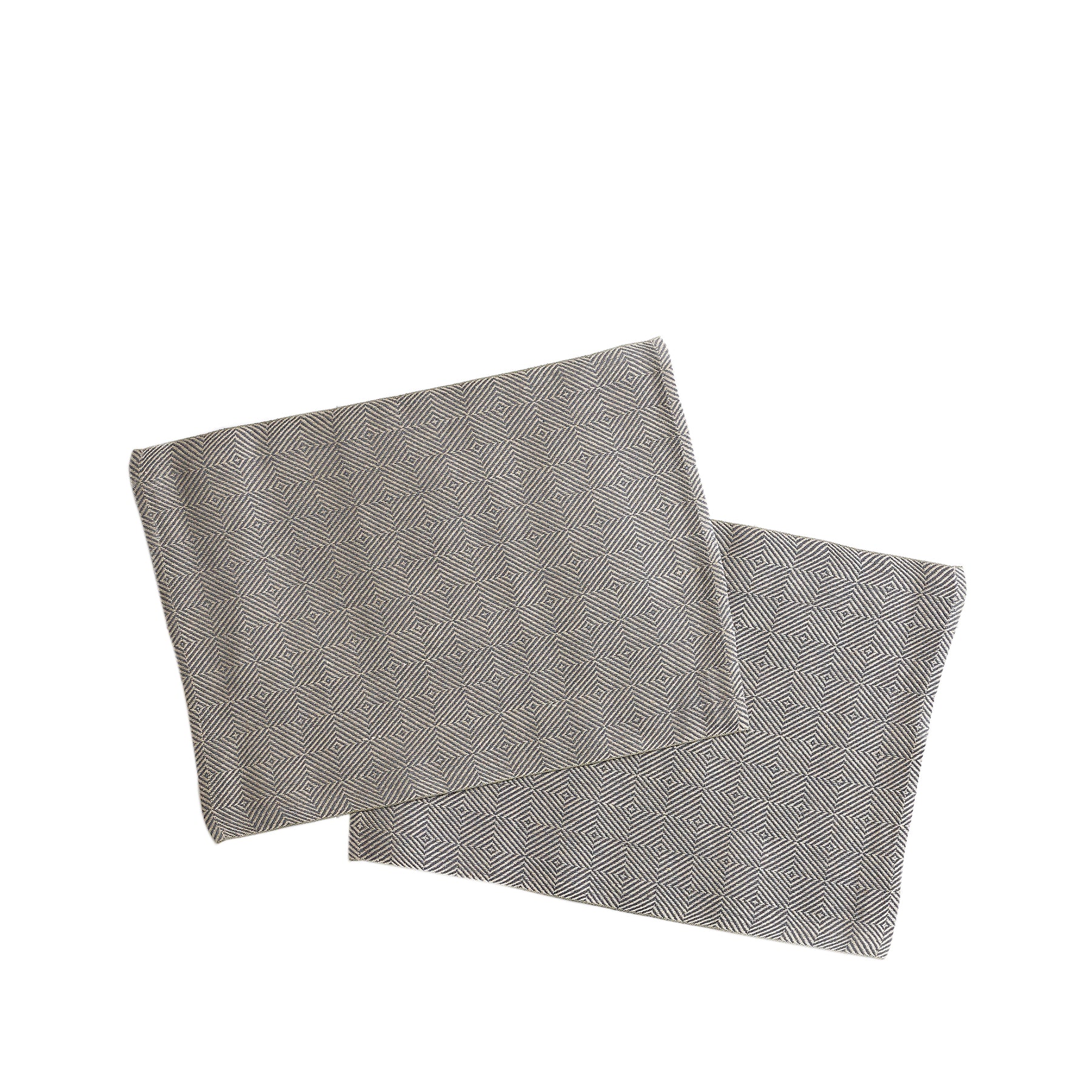 Premium Linen Rustic Strandrag Placemats Set of 2 - Graphite Color - Elegant Table Decor for Dining Room, Kitchen, or Outdoor Entertaining