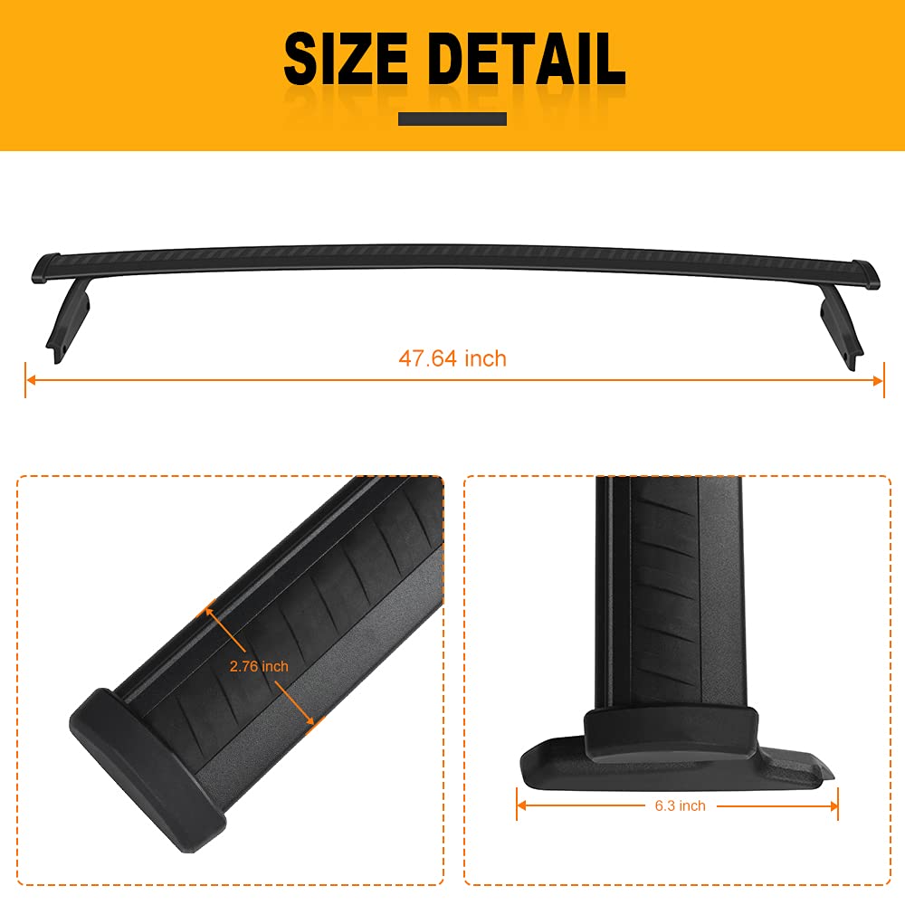 OCPTY Universal Cross Bars Roof Rack for Chevrolet Traverse 2018-2021 - Heavy Duty Aluminum Cargo Carrier for Luggage, Kayak, Canoe, Bike, Snowboard & Ski - Perfect for Road Trips, Camping & Outdoor Adventures