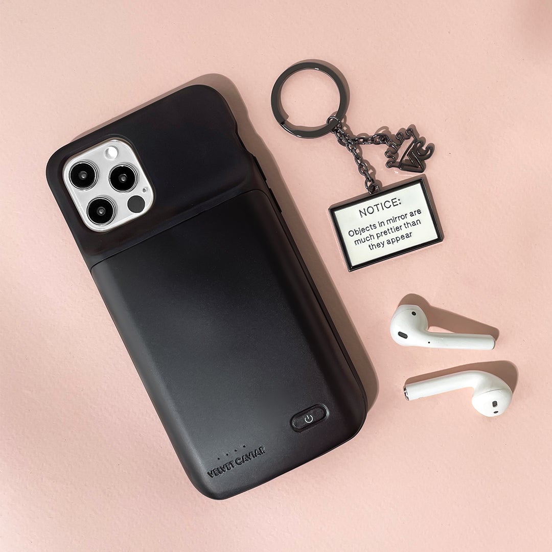 Premium Black iPhone Charging Case - Slim Portable Battery Pack for iPhone [Models] | Extended Battery Life for Travel, Work & Outdoor Adventures