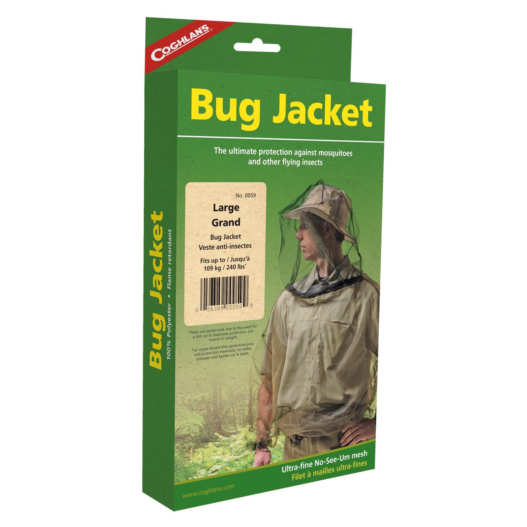 Coghlan's Bug Jacket - Lightweight Mosquito & Insect Protection for Outdoor Activities - Hiking, Camping, Fishing & Gardening