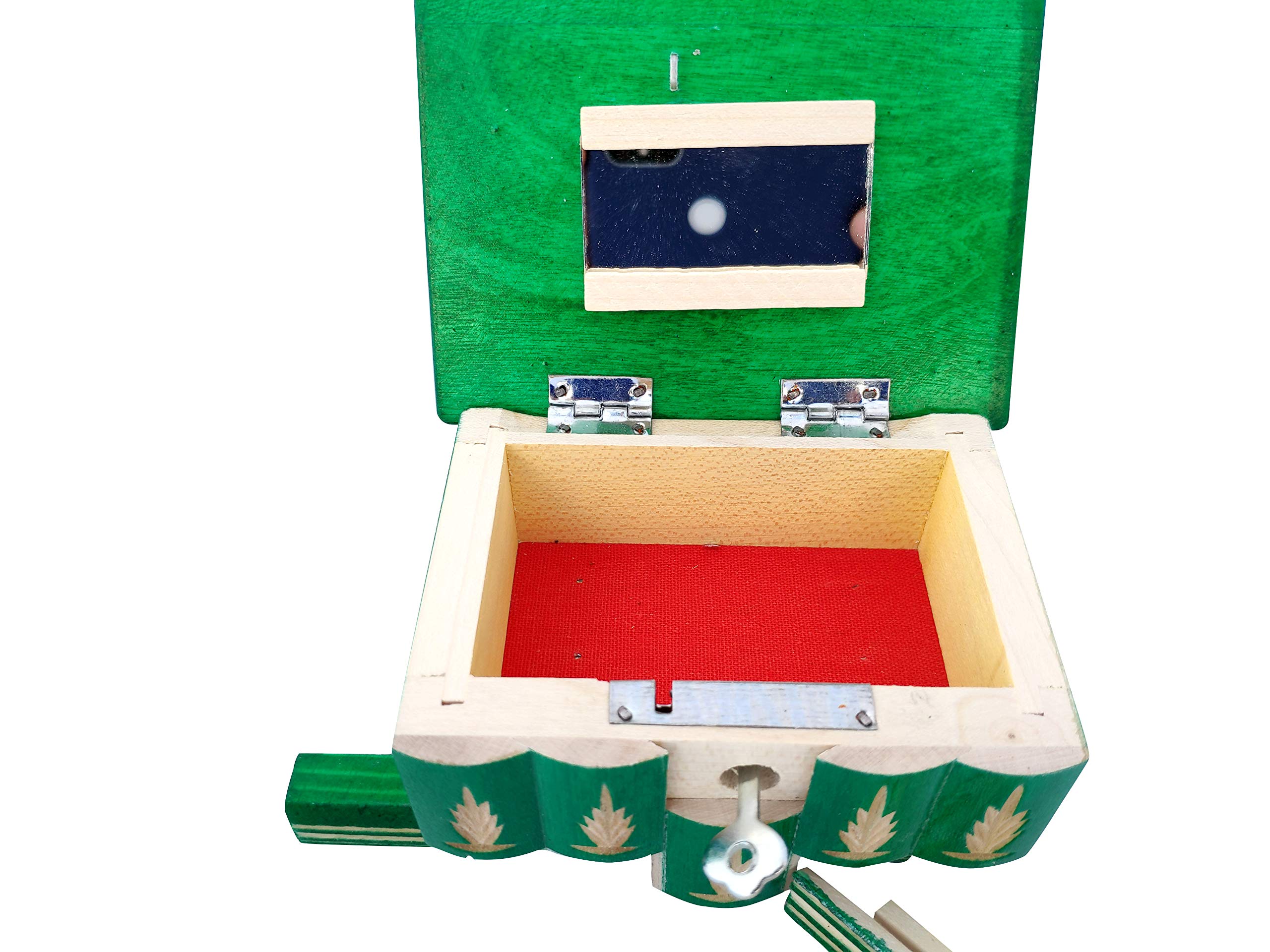 Handcrafted Wooden Puzzle Jewelry Box with Hidden Compartment & Key - Secret Carved Puzzle Box for Adults & Kids - 4