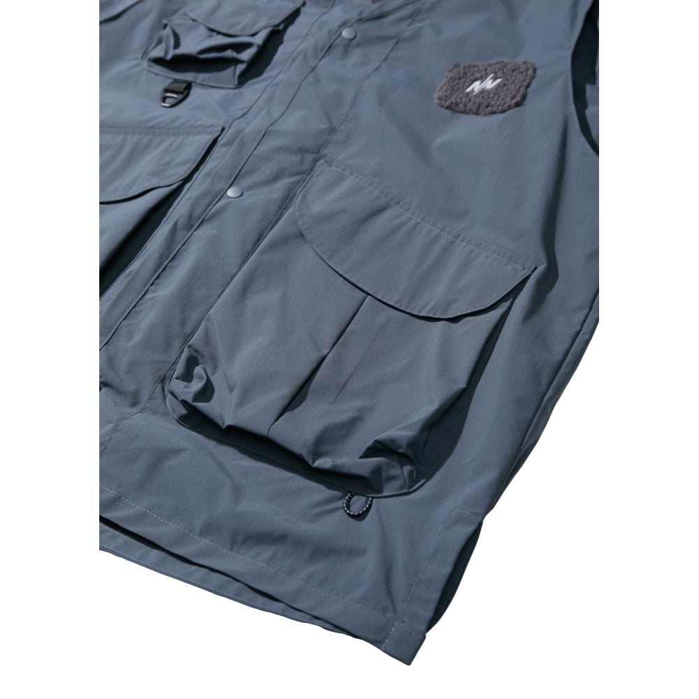 Nine Point Nine Cairn Utility Jacket for Men - Waterproof Outdoor Work Jacket with Multiple Pockets - Perfect for Hiking, Camping & Everyday Wear - Black