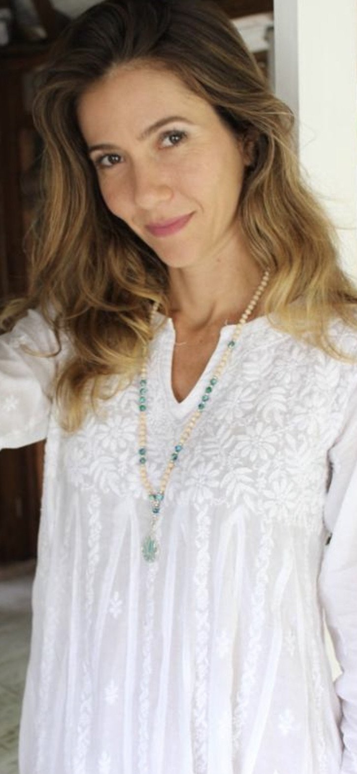 Handmade White Anarkali Dress - Boho Kaftan & Ibiza Tunica Dress for Weddings, Beachwear & Kundalini Yoga | Best Seller Boho Maxi Dress for Women | Perfect for Beach Vacations, Yoga Sessions & Summer Festivals