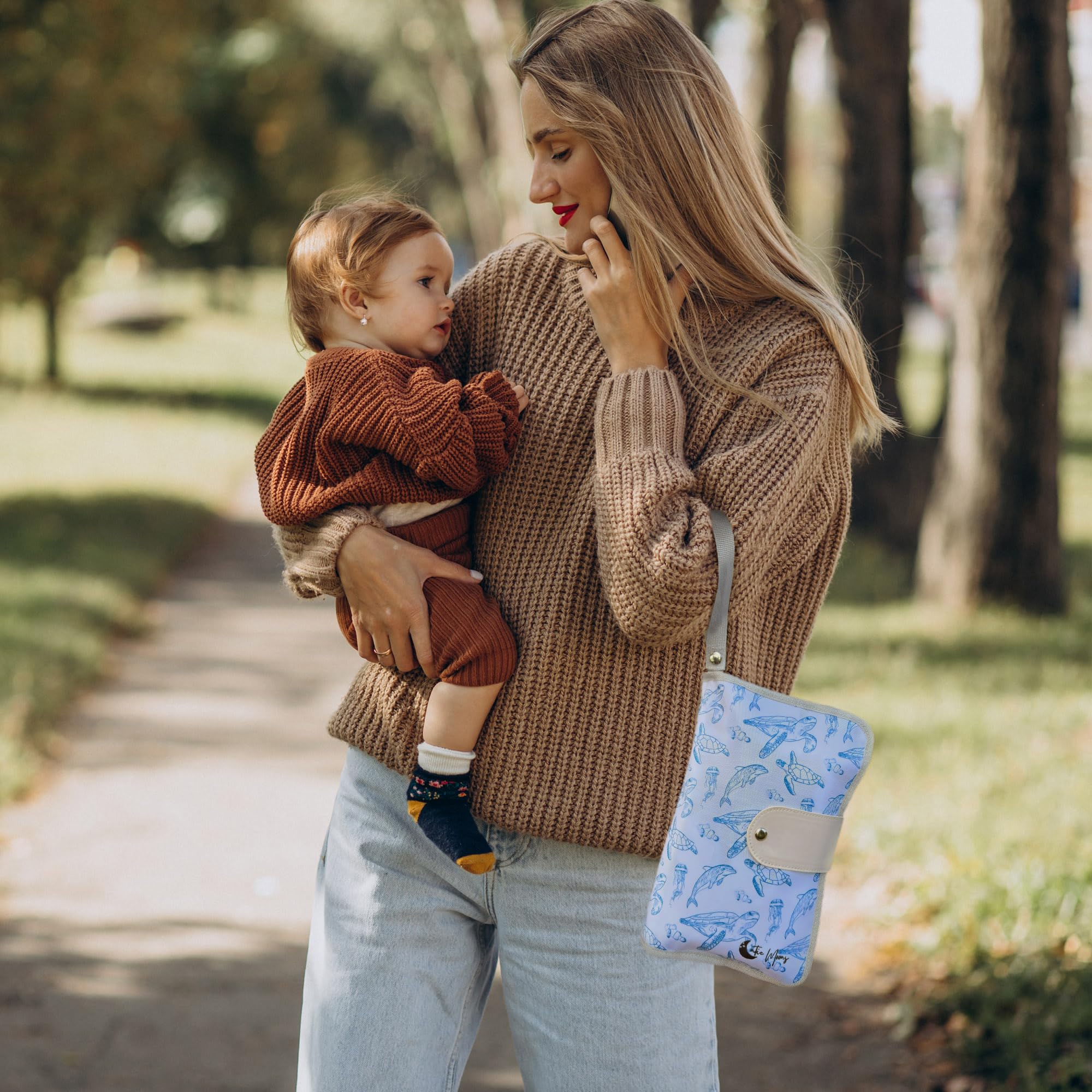 Waterproof Portable Baby Changing Pad with Storage Pockets for Wipes & Diapers - Travel-Friendly Newborn Essentials - Perfect Baby Shower Gift for Boys & Girls - Ideal for On-the-Go Parents, Airplane Travel, and Outdoor Adventures