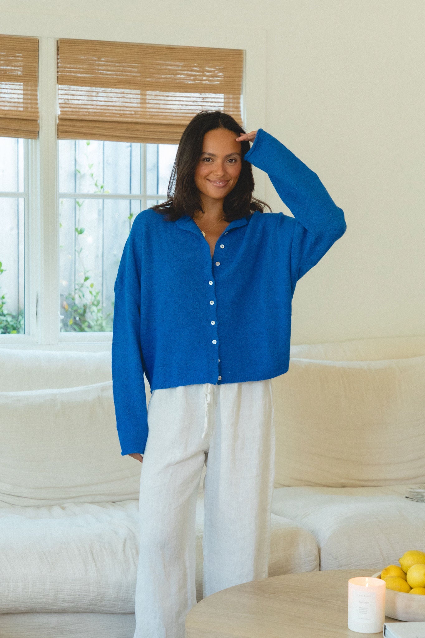 Free Falling Button Cardigan for Women - Soft & Stylish Open Front Knit Sweater | Perfect for Casual Outfits, Layering in Fall & Winter
