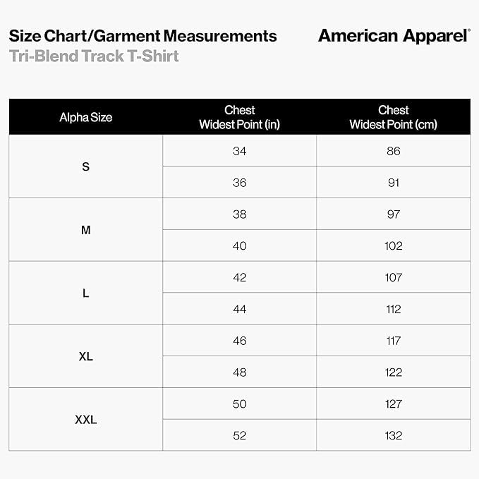 American Apparel Men's Tri-Blend Short Sleeve Track Shirt - Soft Cotton Polyester Rayon Tee for Running, Gym & Casual Wear | Breathable Athletic Top for Workouts & Everyday Comfort