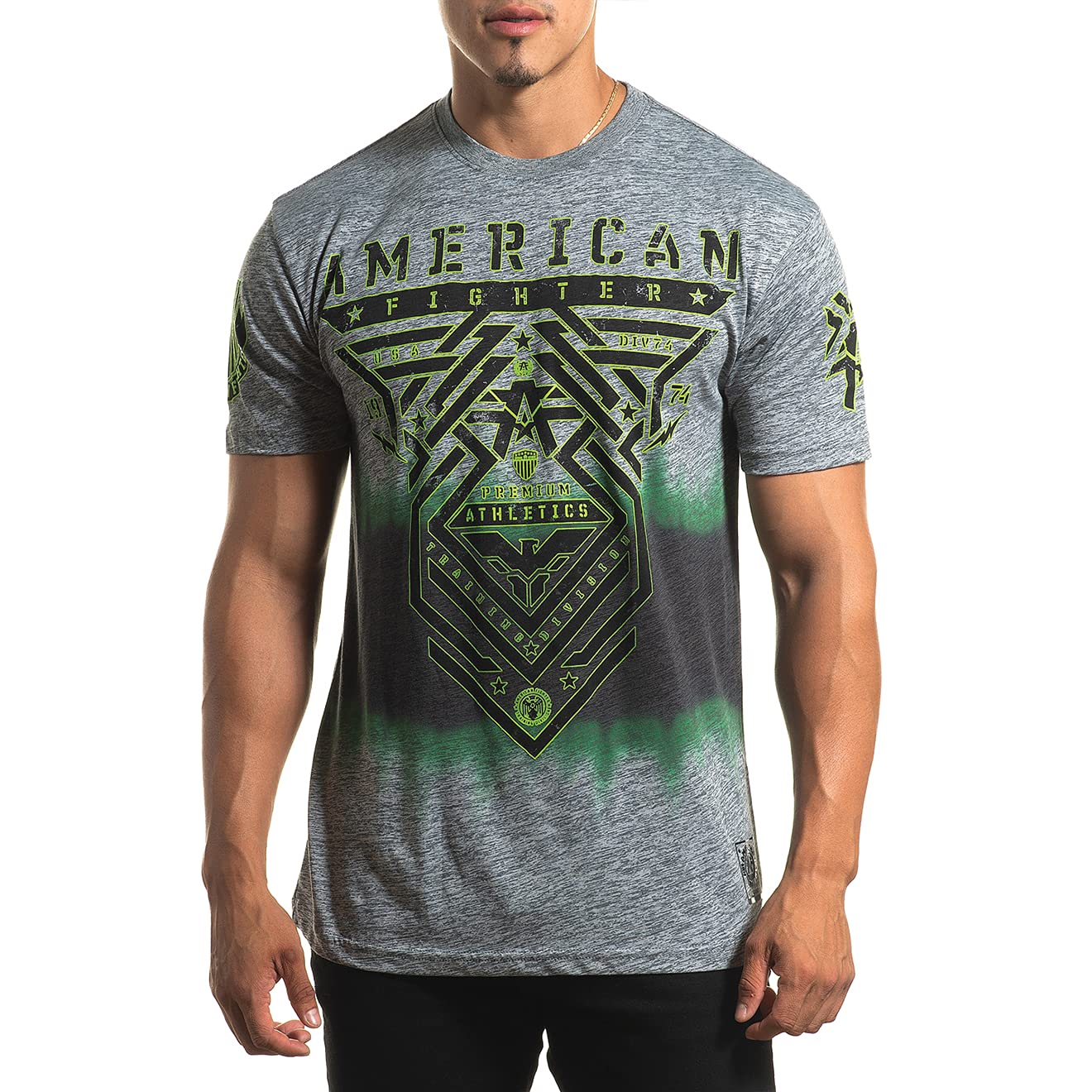 American Fighter Men's Sublimated T-Shirt - Breathable Quick-Dry Short Sleeve Shirts for Gym, Workout & Casual Wear | Durable & Comfortable Athletic Tee for Men