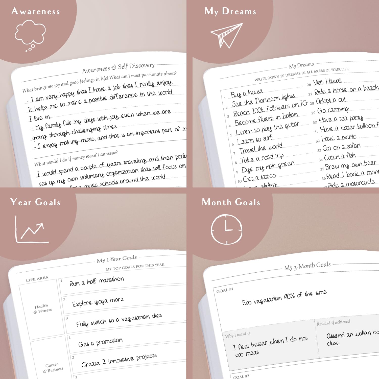 Legend Planner 2025-2026: Dated Weekly & Monthly Goal Planner - A5 Hardcover Productivity Journal & Organizer Notebook (Rose Gold) for Work, School & Personal Success
