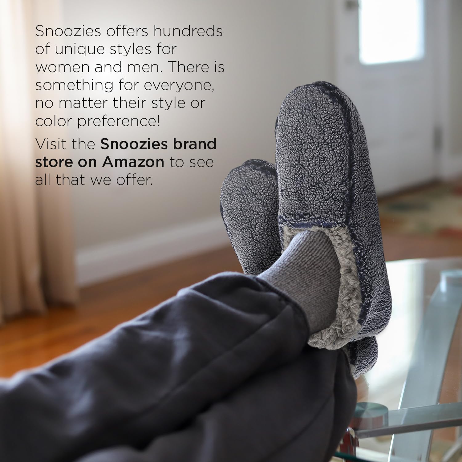 Men's Cozy Slippers - Snoozies Pairables House Slippers for Men - Perfect for Indoor Comfort & Relaxation at Home