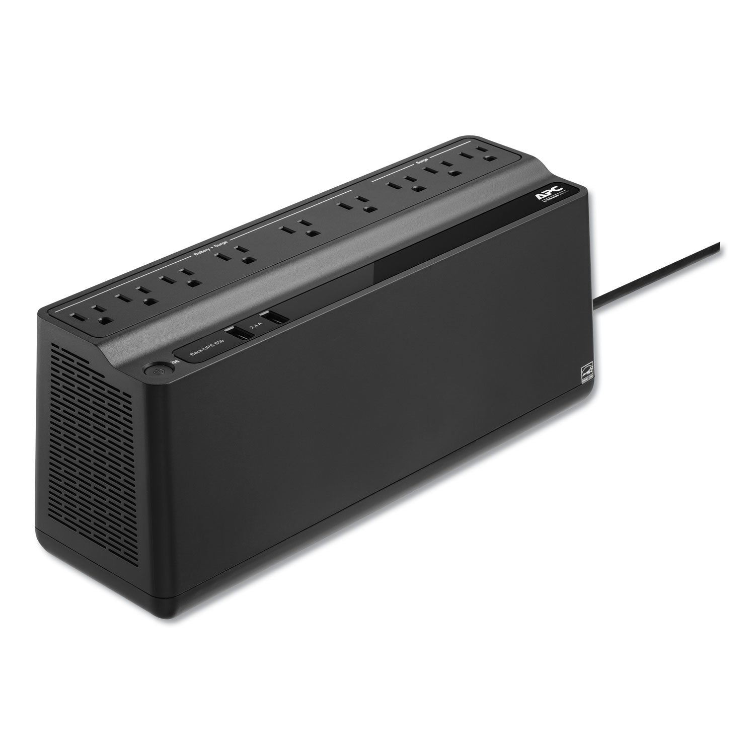 APC Smart UPS 850VA Battery Backup Power Supply with 9 Outlets, 120V, 354J - Reliable Uninterruptible Power Supply for Home Office, Server, and Network Equipment Protection