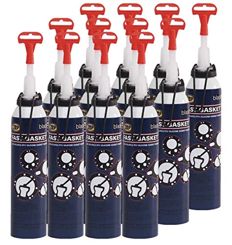 High-Performance Black Silicone Gasket Sealer - 12 Pack for Automotive, Plumbing & Home Repairs - Leak Proof & Durable Sealant Solution