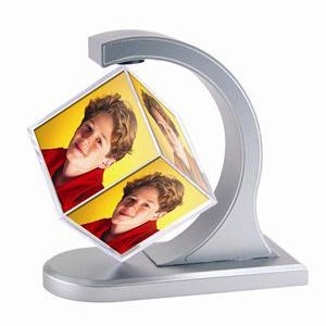 Neil Enterprises Inc. 12-Pack Silver Plastic Floating Photo Cubes - Perfect for Wedding, Baby Shower & Home Decor Displays