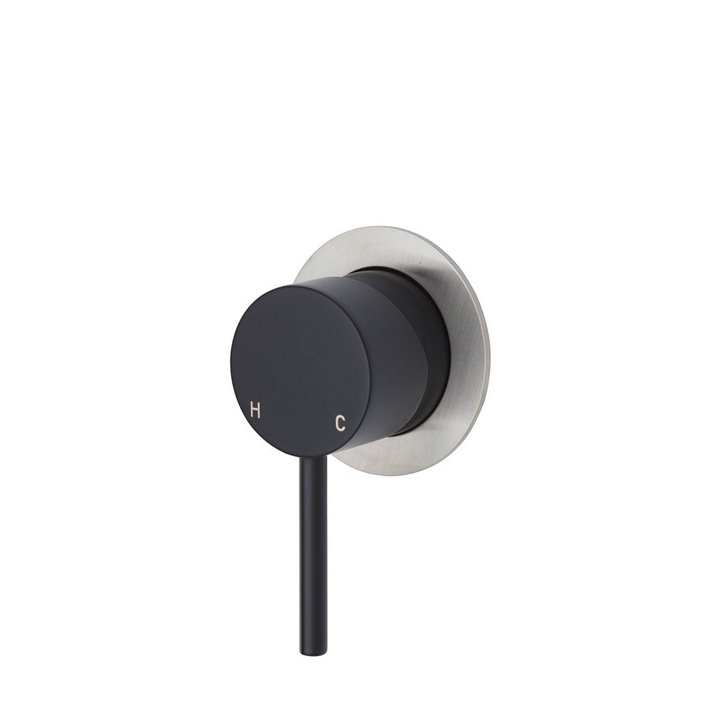 Matte Black / Brushed Nickel Backplate