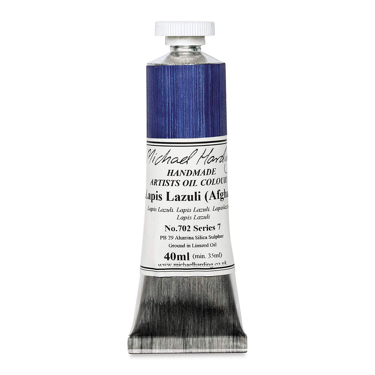 Michael Harding Professional Artist Oil Paint - Lapis Lazuli Genuine Pigment 40ml Tube for Canvas Painting & Fine Art Restoration