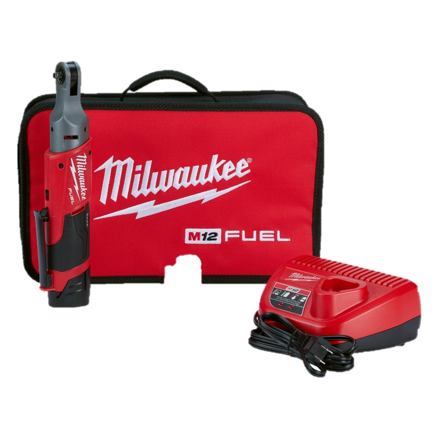 Milwaukee 2556-21 M12 FUEL™ 1/4 Inch Cordless Ratchet (Tool Only) - Perfect for Automotive Repairs, DIY Projects & Tight Space Fastening