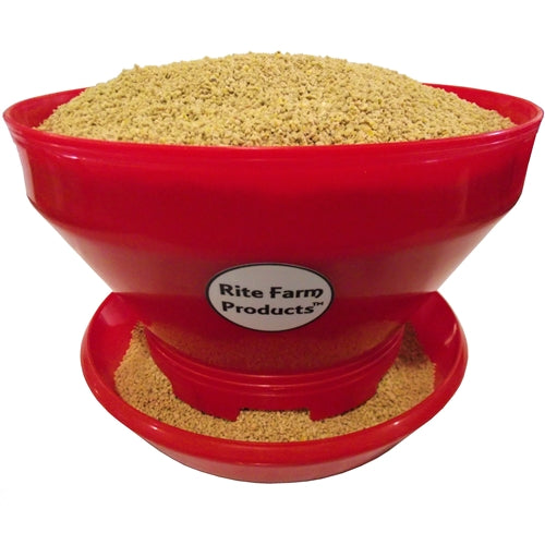 Rite Farm Products Turbo Pro 10-Pound Chick Feeder - Durable Poultry Feeder for Baby Chicks & Hens - Perfect for Chicken Coops, Backyard Farms & Poultry Raising