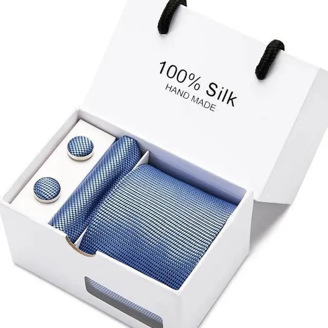 Premium Silk Men's Necktie Set - Elegant & Stylish Formal Ties for Business, Weddings & Special Occasions