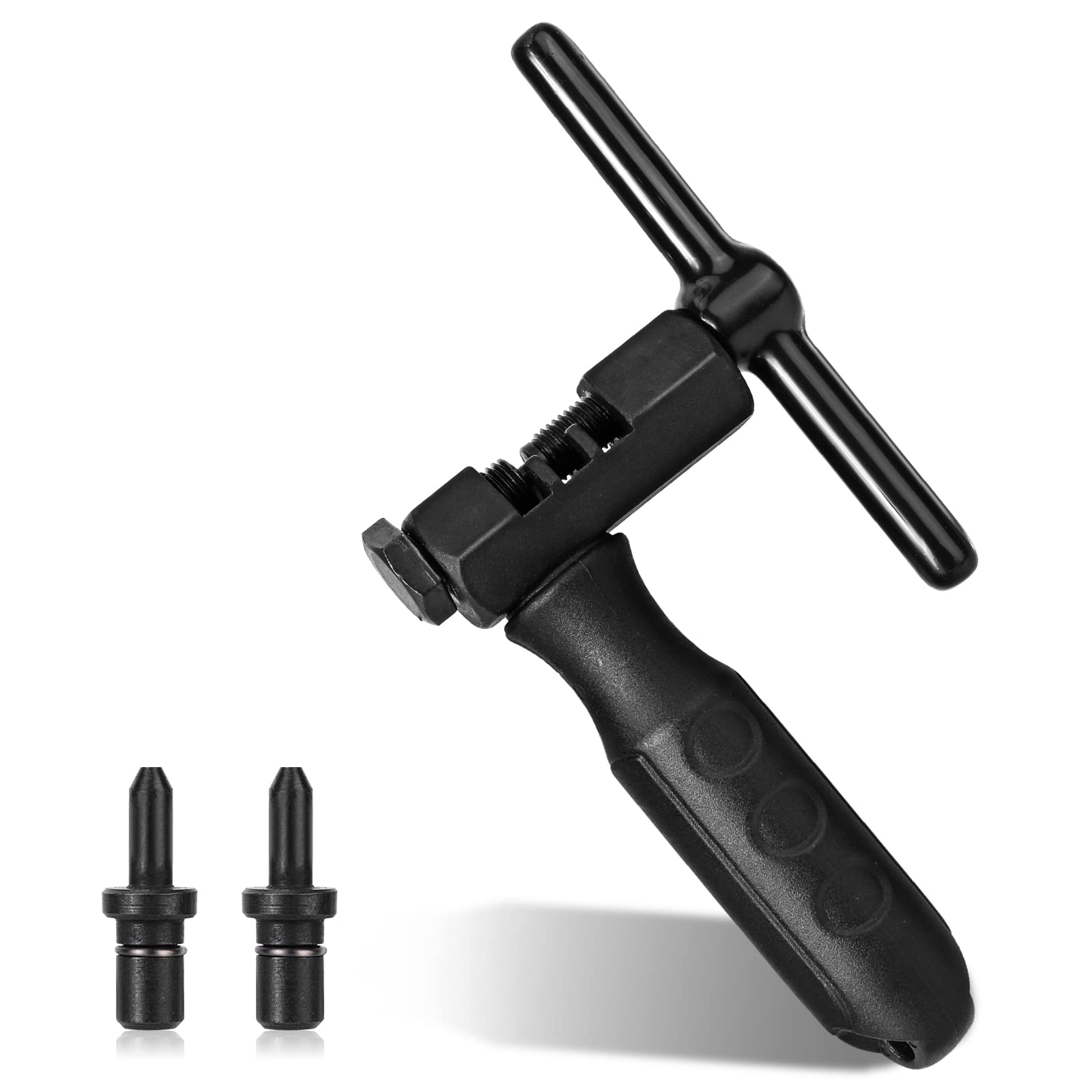 Oumers Universal Bike Chain Breaker Tool - Durable Bicycle Chain Cutter for 7/8/9/10/11 Speed Chains with Replaceable Pins - Perfect for Road Bikes, Mountain Bikes & Cycling Maintenance