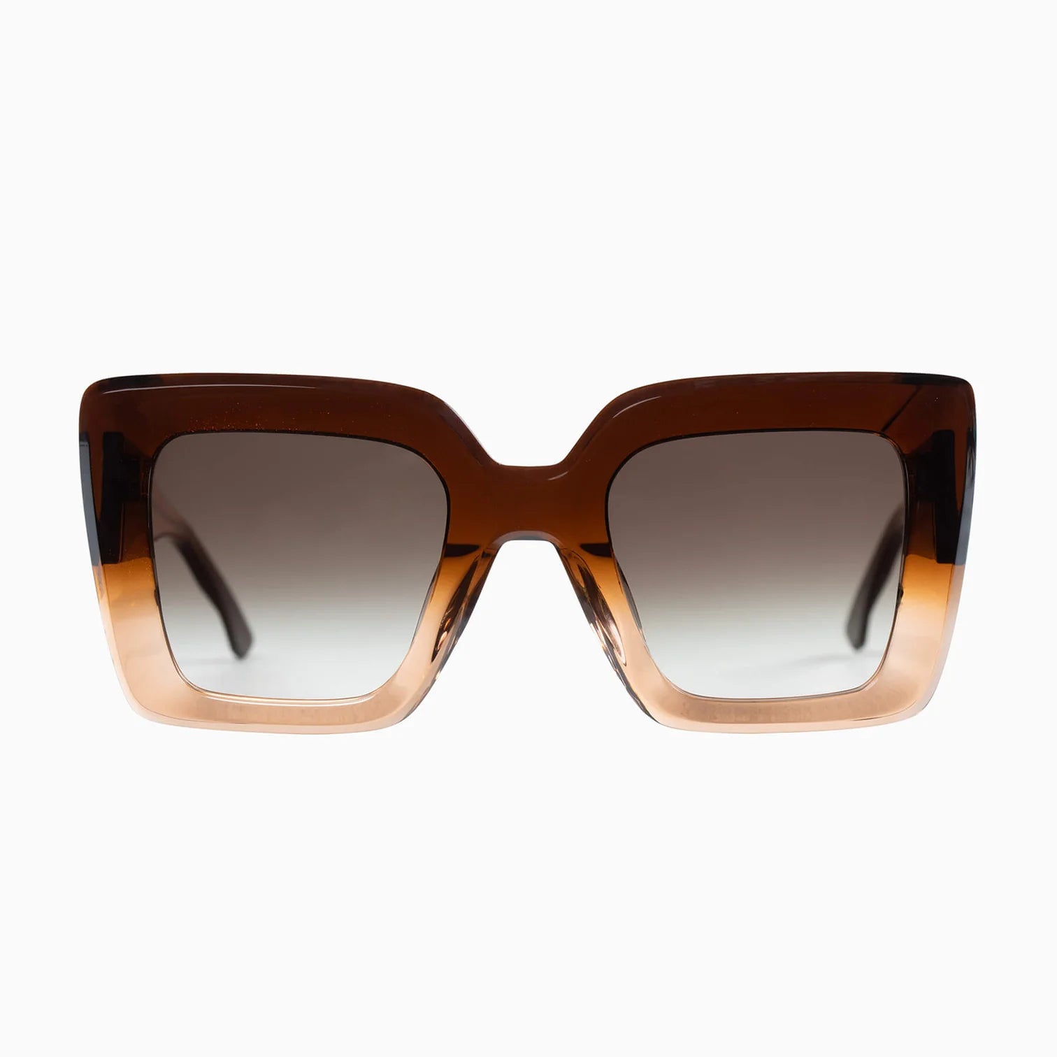 Amour Cola Fade/Brown Gradient Lens Sunglasses - Stylish UV Protection Shades for Outdoor Activities, Driving & Fashion