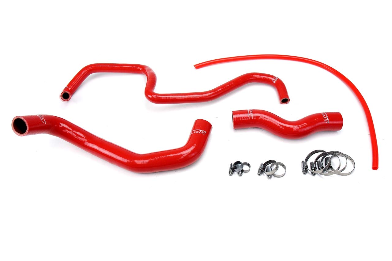 57-1048-RED High Performance Red Silicone Radiator Hose Kit - Coolant Replacement for Enhanced Engine Cooling - Perfect for Car, Truck & SUV Upgrades