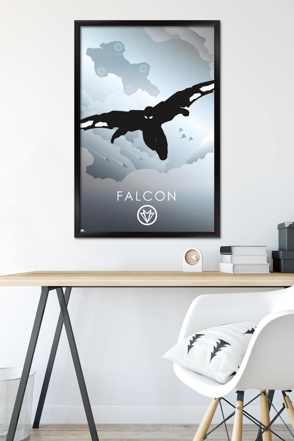 Marvel Heroic Silhouette - Falcon Wall Poster 22.375