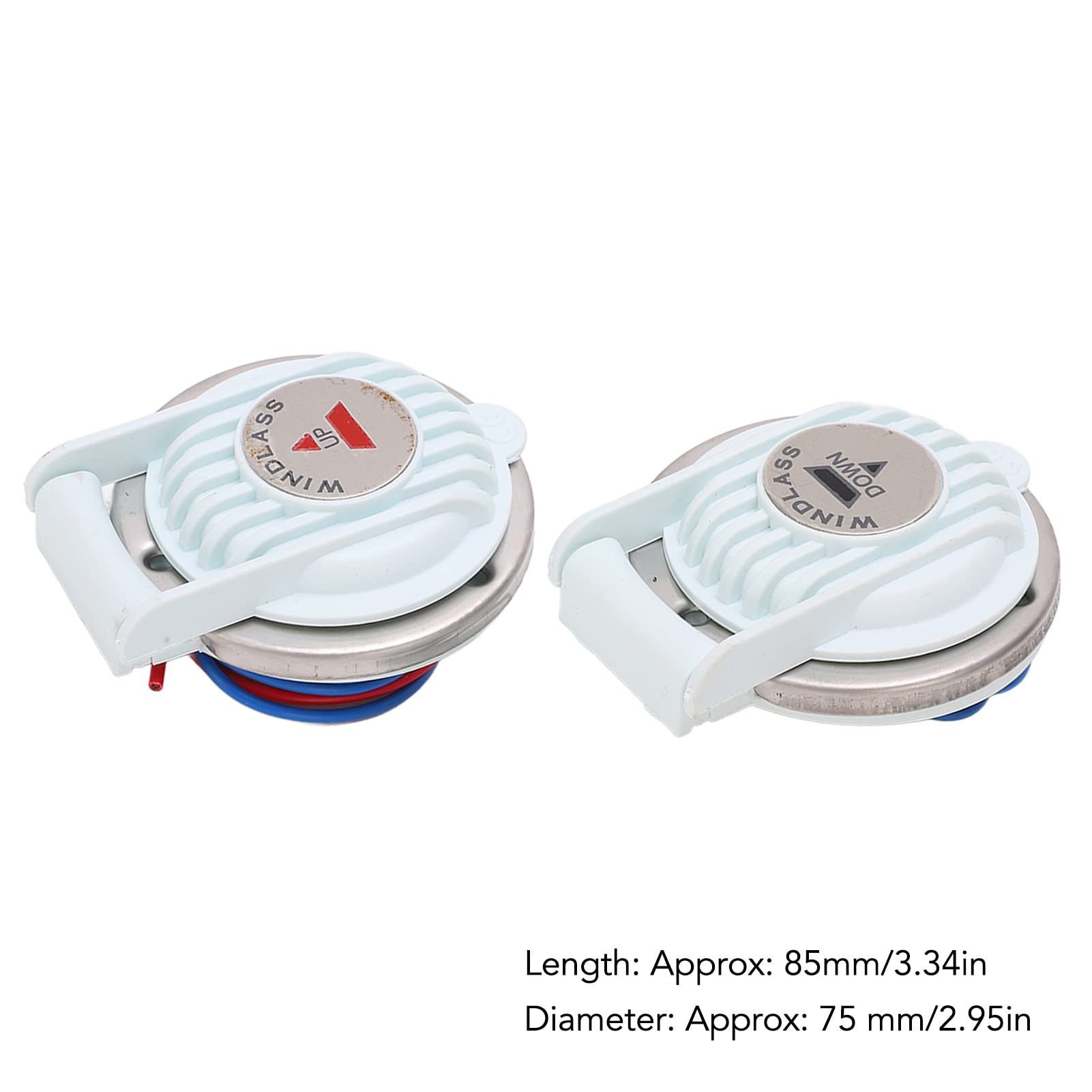 KIMISS 2PCS Marine Anchor Deck Foot Switch - Waterproof Up/Down Boat Foot Pedal Control for Anchor Winch | Ideal for Boating, Fishing & Water Sports