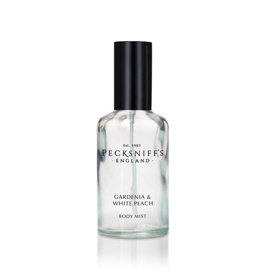 Pecksniff's Gardenia & White Peach Body Mist Spray - 50ml / 1.69 Fl Oz | Lightweight, Long-Lasting Fragrance for Women | Perfect for Daily Use, Work, Gym & Special Occasions