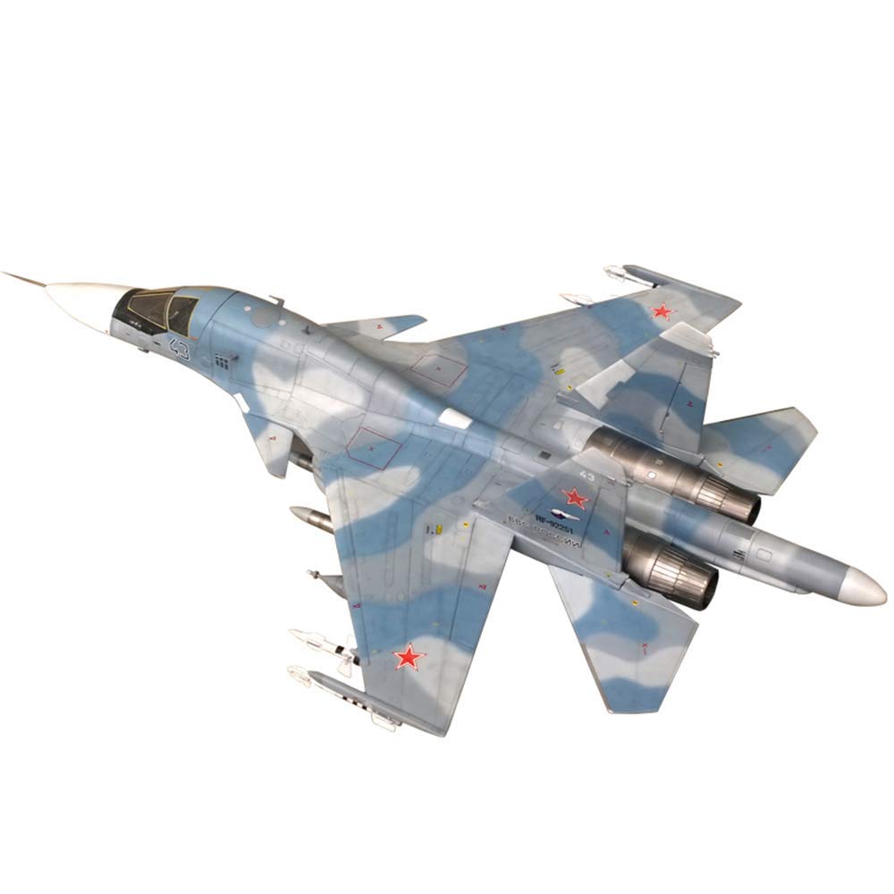 1/72 Scale SU-34 Fullback Bomber Alloy Model Aircraft with Display Stand - Military Aircraft Collectible, Kids Educational Toy & Gift for Birthday, Christmas | War Game Display, Home Decoration, Aviation Enthusiast Collection