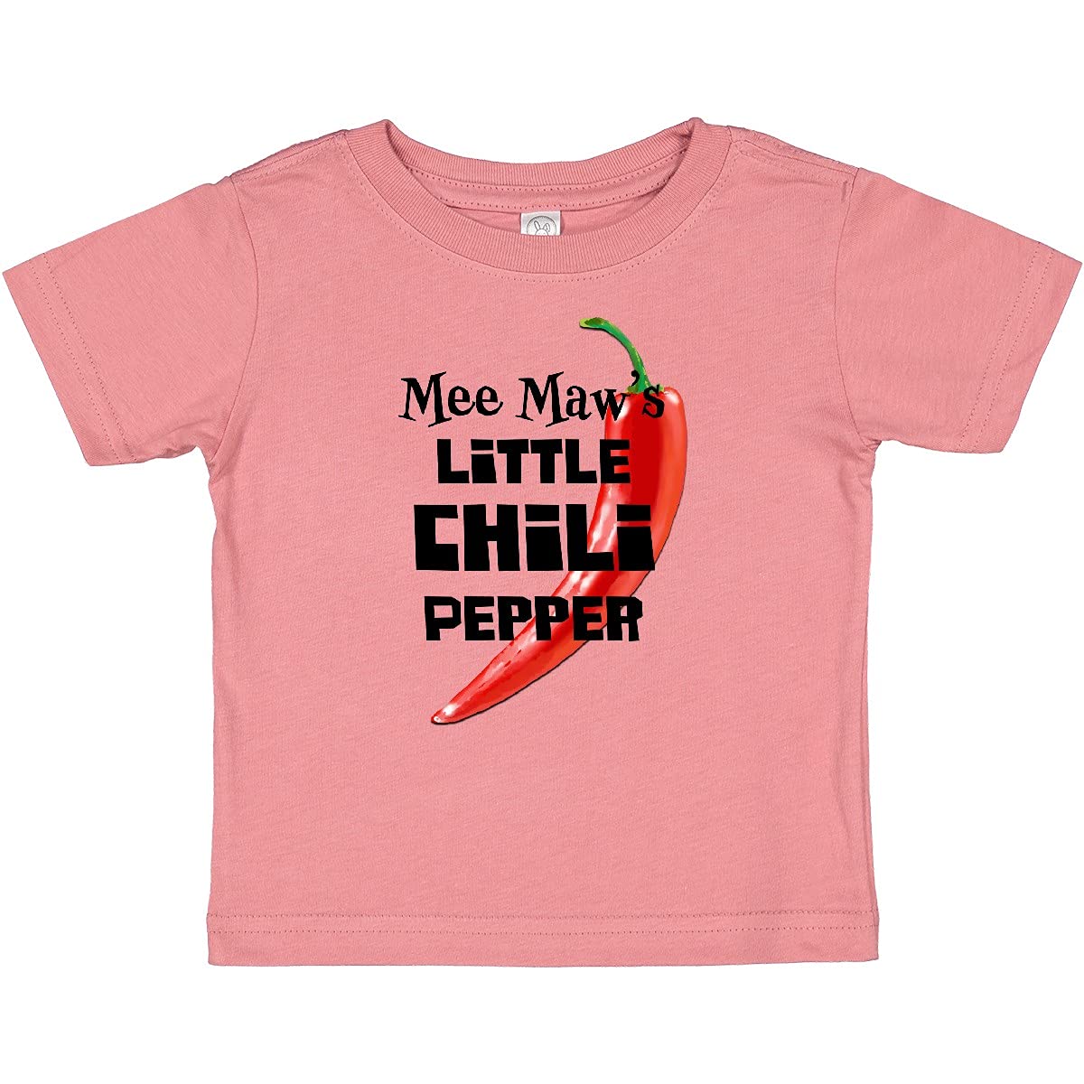 Inktastic Mee Maw's Little Chili Pepper Baby T-Shirt - Cute Infant Cotton Tee for Boys & Girls - Perfect for Family Photos, Playdates & Holiday Gifts