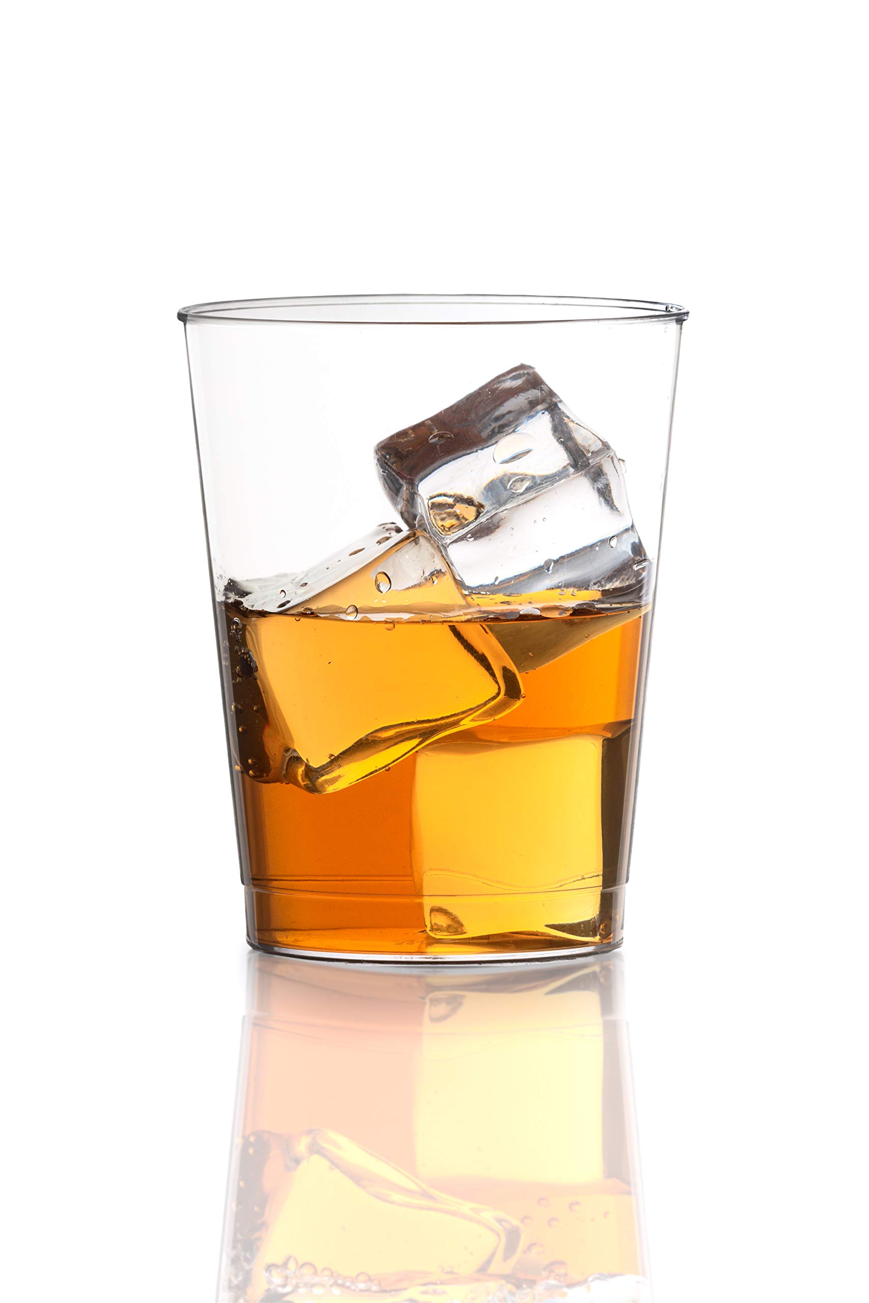 500 Count 8 Oz Crystal Clear Plastic Cups - Elegant Disposable Drinkware for Parties, Weddings & Events - Perfect for Cocktails, Beverages & Celebrations