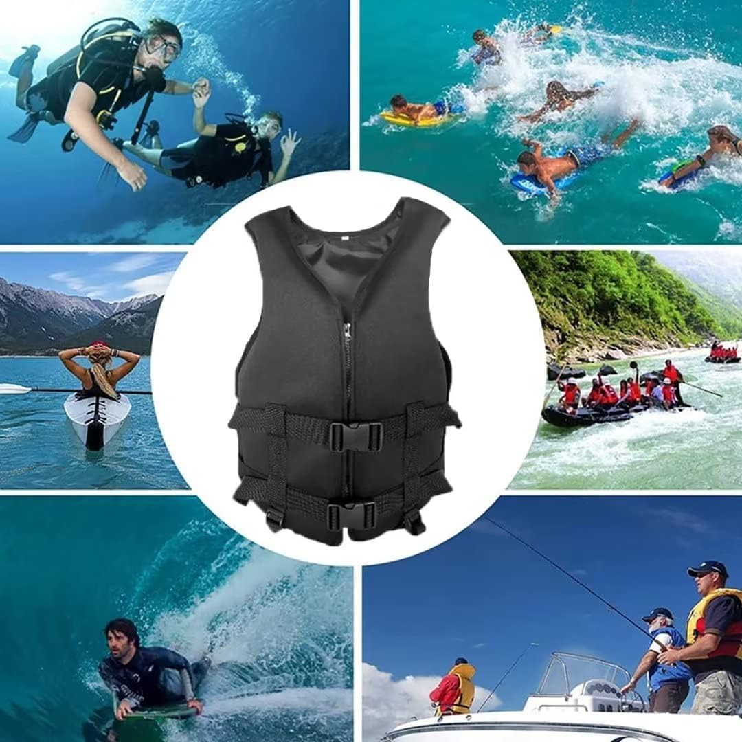 High Buoyancy Adult Kayak Life Vest - Adjustable Safety Jacket for Women & Men - Perfect for Boating, Swimming, Kayaking, Paddleboarding & Water Sports (Blue, Small) - Stay Safe on Lakes, Rivers & Oceans